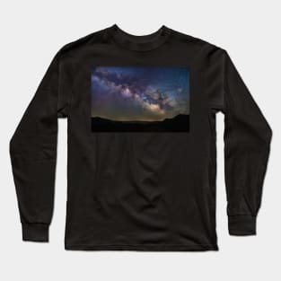 The Milky Way Over Northern California Long Sleeve T-Shirt